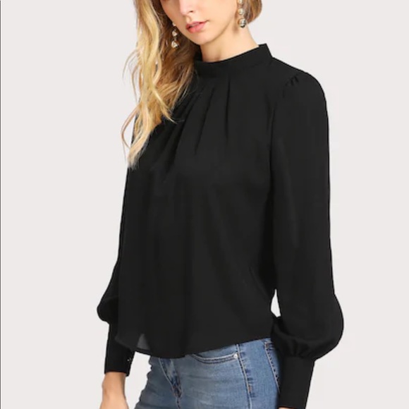 NWOT never worn black blouse - Picture 4 of 6